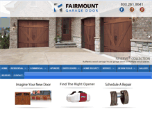 Tablet Screenshot of fairmountdoor.com